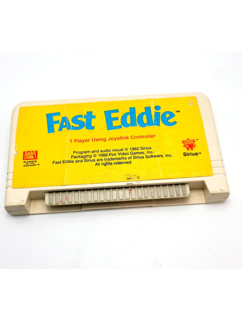 Fast Eddie - Commodore VIC 20 Game Cartridge by Sirius